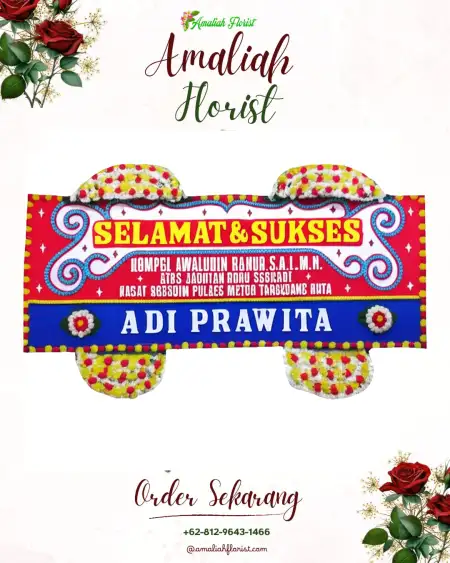 Papan Bunga Ucapan Selamat Tanggungharjo